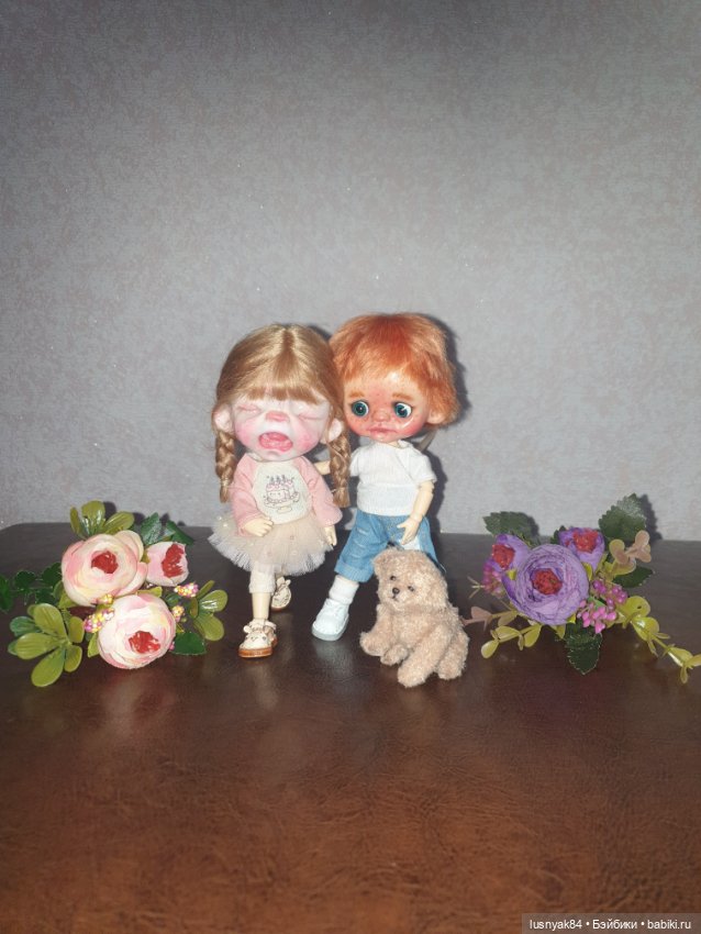 Борьба за щенка — Куклы и тела Obitsu 11 (Ob11): гибриды (фото 6)