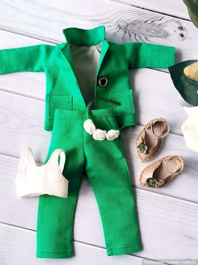 Льняной костюм в другом цветовом решении💐 (фото 7)