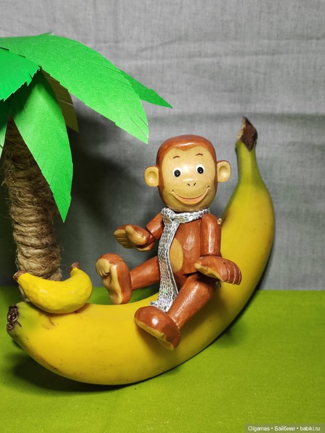 Мартышка 🐒🐒🐒😊 — Авторские игрушки из дерева: резьба (фото 2)