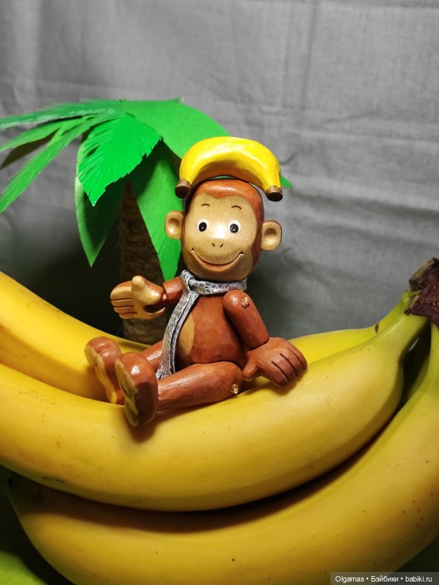 Мартышка 🐒🐒🐒😊 — Авторские игрушки из дерева: резьба (фото 4)