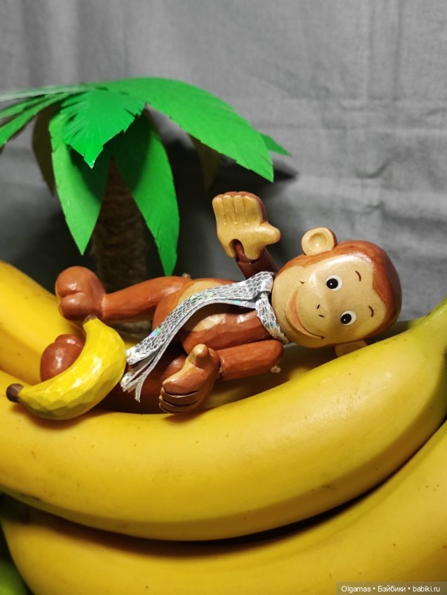Мартышка 🐒🐒🐒😊 — Авторские игрушки из дерева: резьба (фото 7)