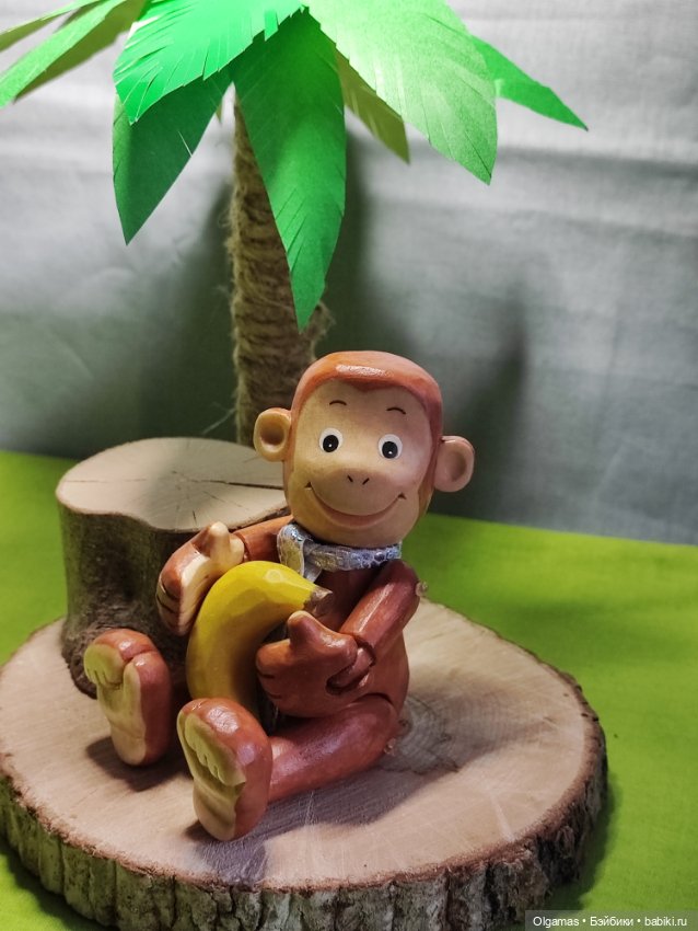 Мартышка 🐒🐒🐒😊 — Авторские игрушки из дерева: резьба (фото 9)