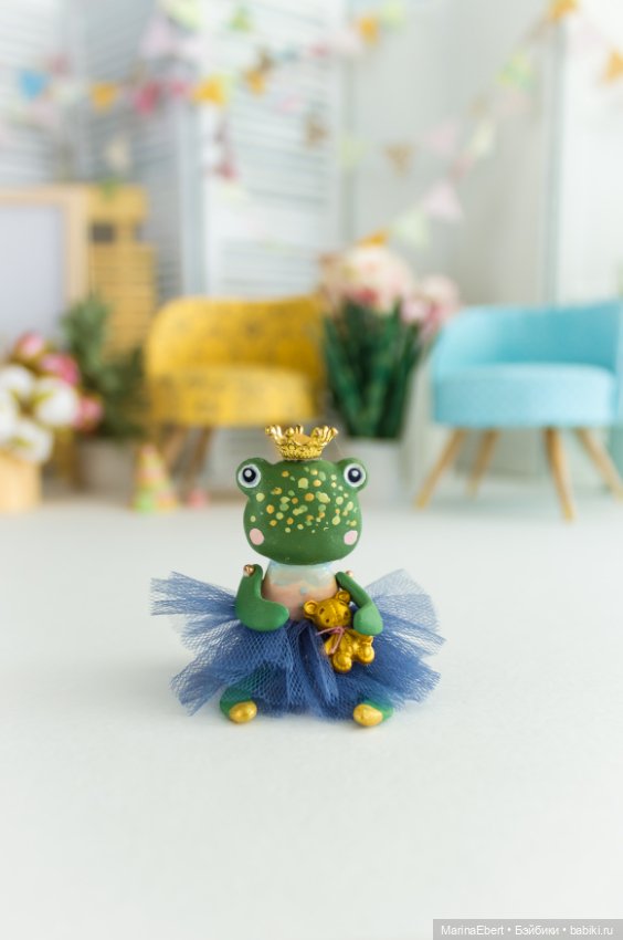 Лягушечка Каролина — Авторские миниатюрные куклы: лепка