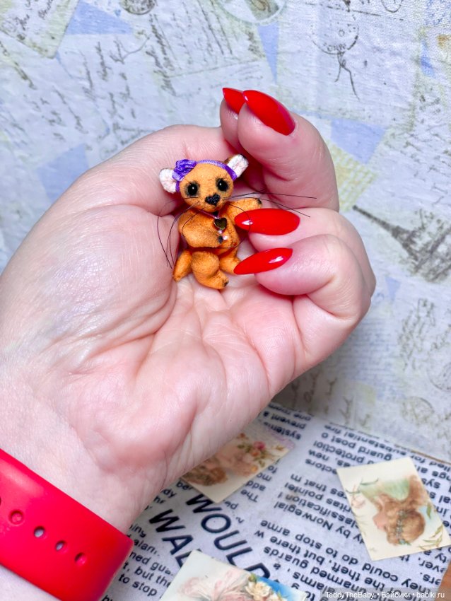 Фифи 🦊🐾3,5 см — Авторские мишки Тедди и друзья: фото