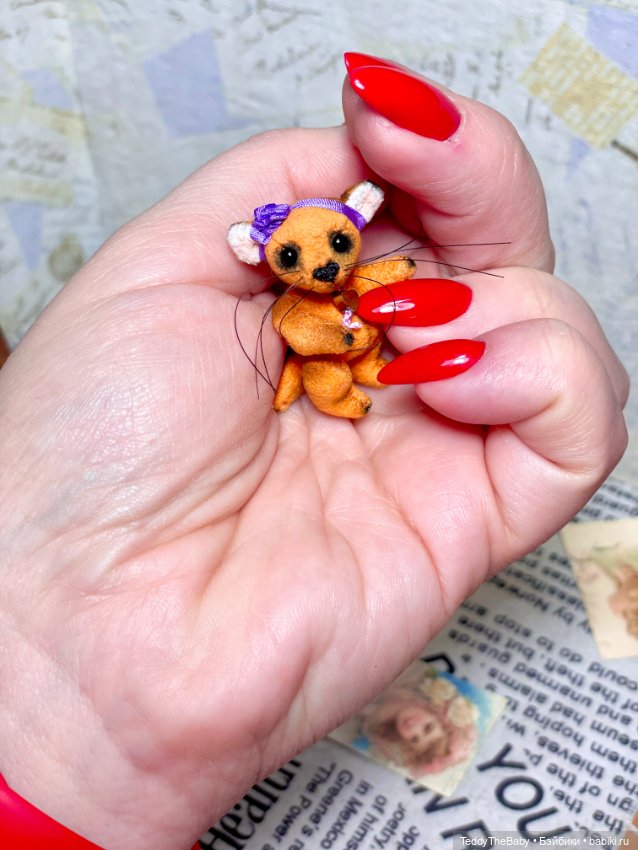 Фифи 🦊🐾3,5 см — Авторские мишки Тедди и друзья: фото