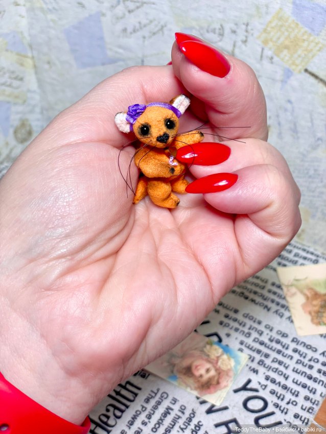 Фифи 🦊🐾3,5 см — Авторские мишки Тедди и друзья: фото