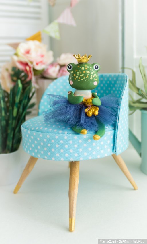 Лягушечка Каролина — Авторские миниатюрные куклы: лепка (фото 10)