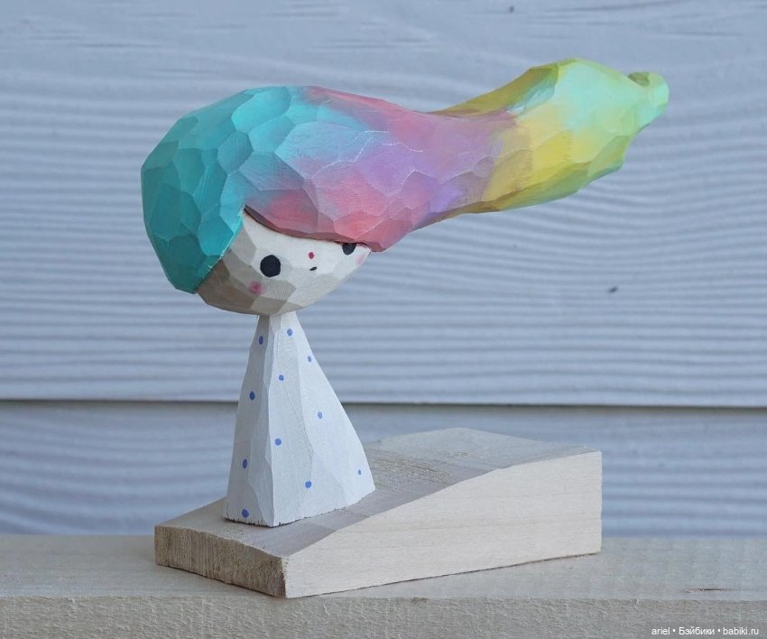 Очаровательные деревянные фигурки от Парна Анивата (Parn Aniwat (фото 8)