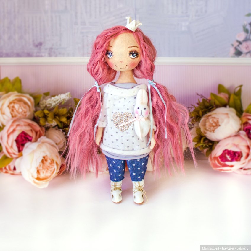 Текстильная куколка Энджи (фото 8)