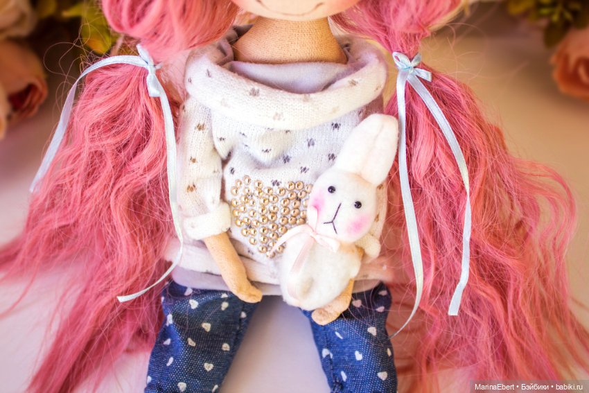Текстильная куколка Энджи (фото 4)