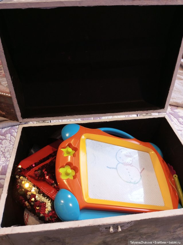 Старая картонная коробка — Наши хобби и творчество: вышивка