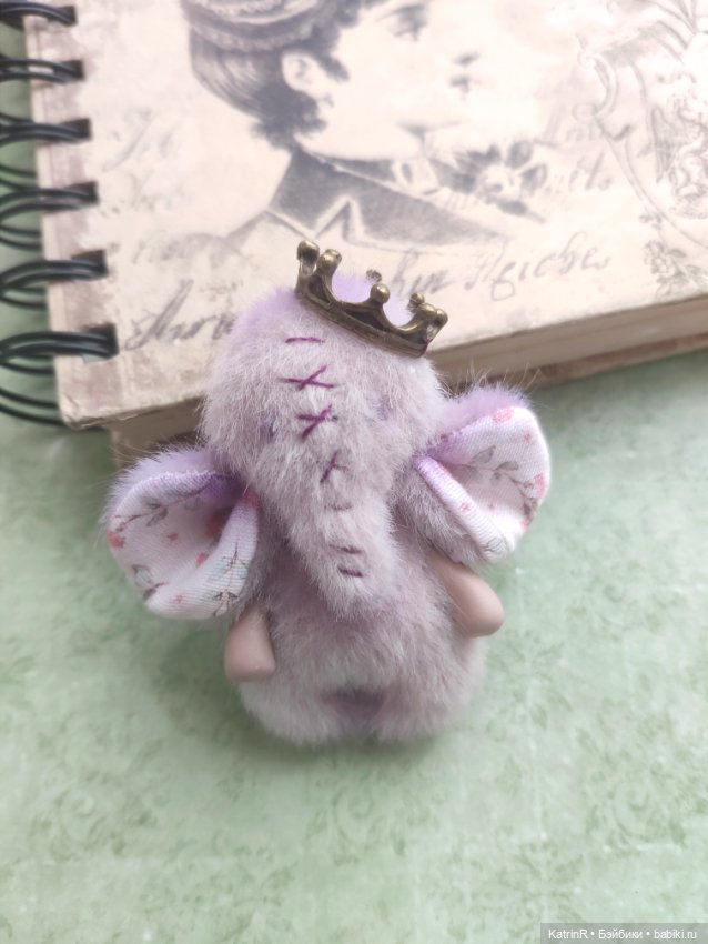 Чудные зверики. Брошки — Игрушки в смешанной технике (мех и глина): Арт (фото 3)