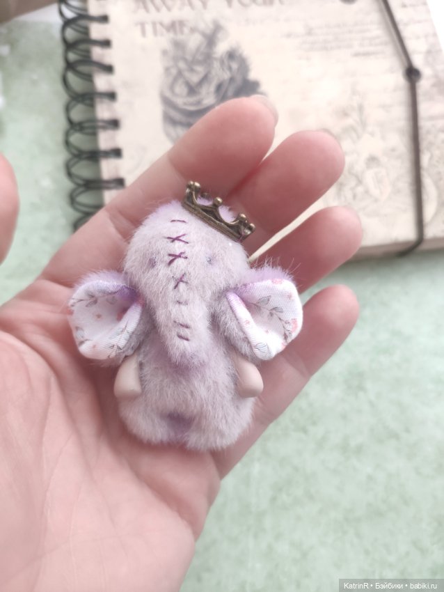 Чудные зверики. Брошки — Игрушки в смешанной технике (мех и глина): Арт (фото 2)