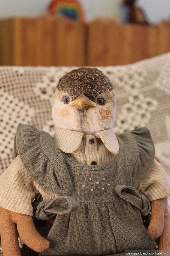 Воробьиха — Текстильные игрушки и примитивы: кофейные (фото 2)