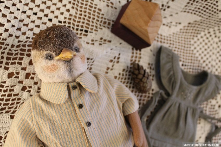 Воробьиха — Текстильные игрушки и примитивы: кофейные (фото 4)