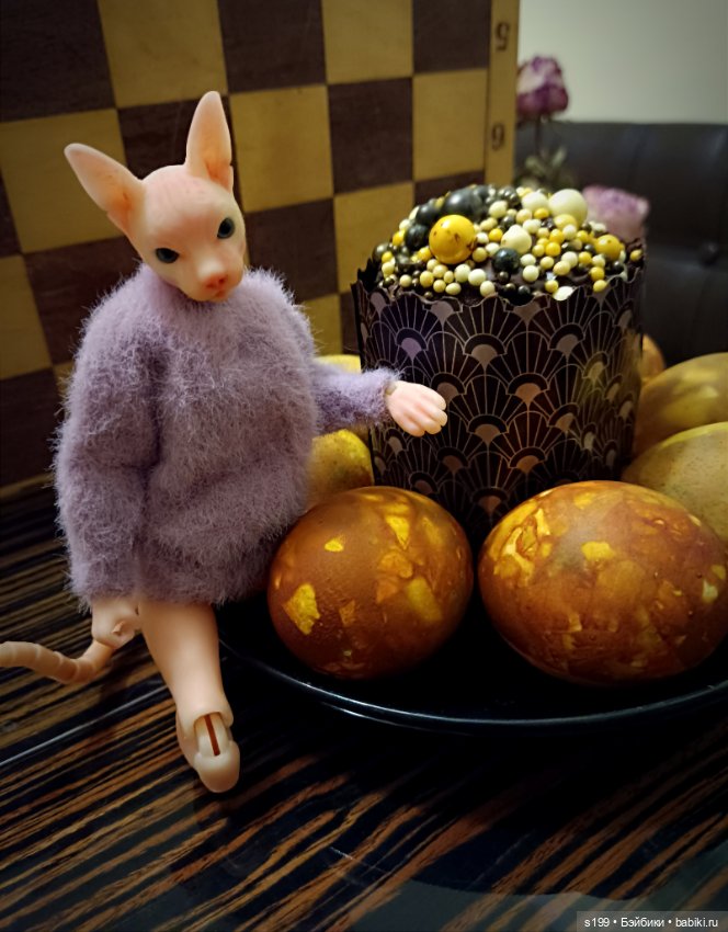 Готовимся 🥚🧁🧡 — Домашние фото авторских кукол: личные коллекции (фото 6)