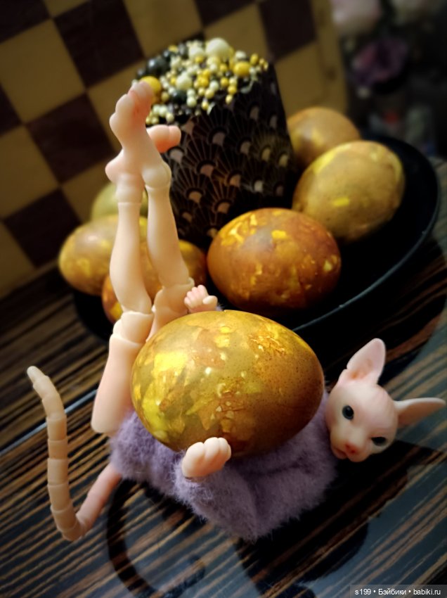 Готовимся 🥚🧁🧡 — Домашние фото авторских кукол: личные коллекции