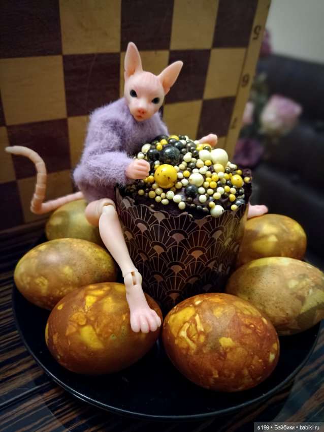 Готовимся 🥚🧁🧡 — Домашние фото авторских кукол: личные коллекции (фото 3)