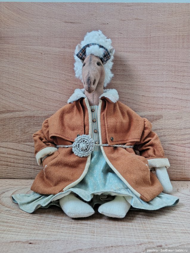 Лошадка — Текстильные игрушки и примитивы: кофейные