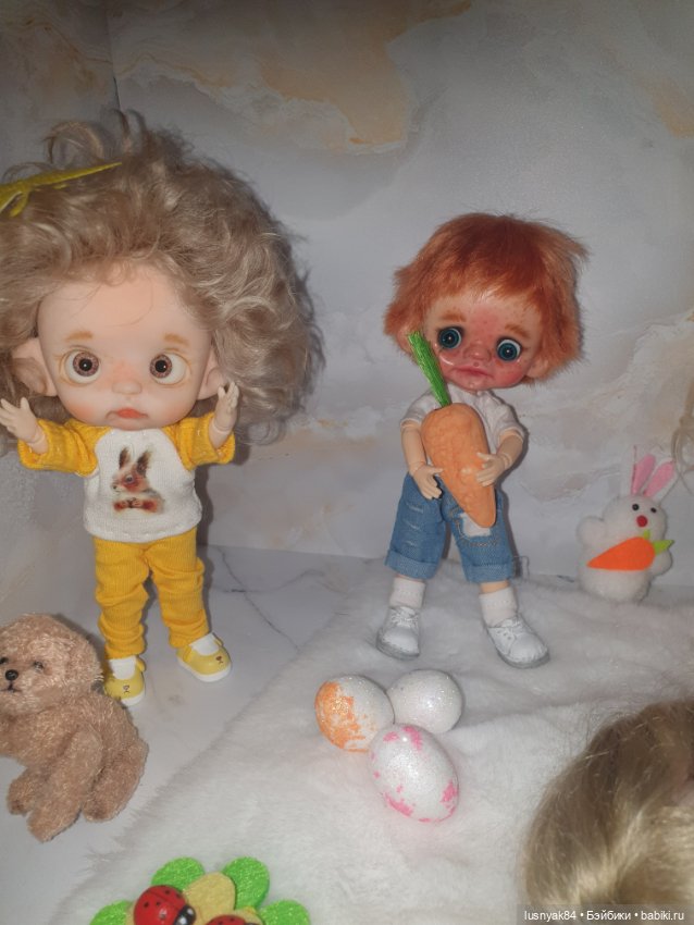 Со светлой Пасхой — Куклы и тела Obitsu 11 (Ob11): гибриды (фото 5)