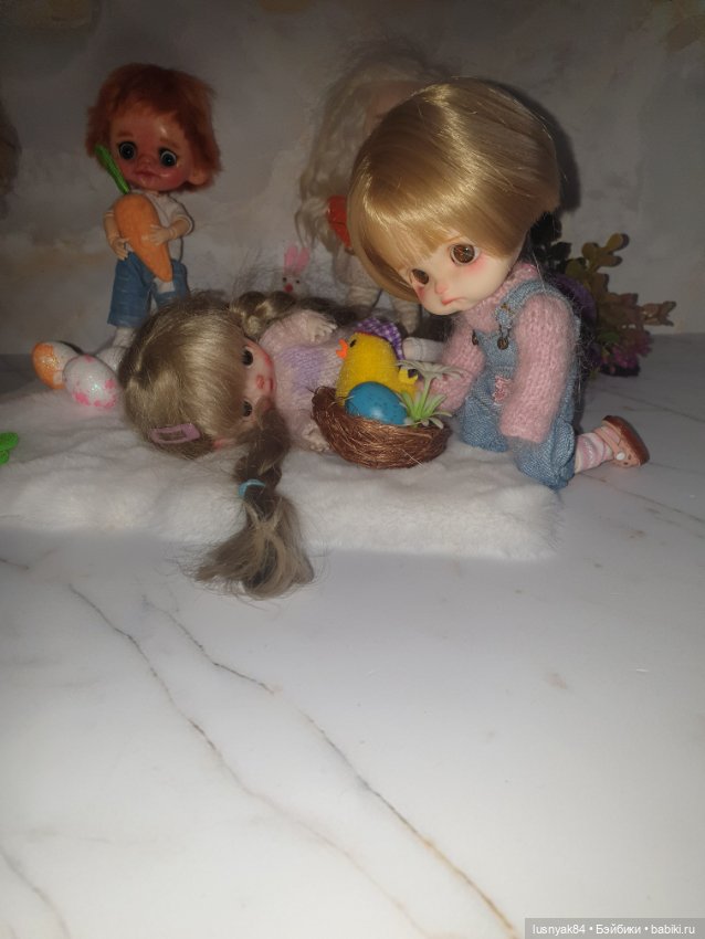 Со светлой Пасхой — Куклы и тела Obitsu 11 (Ob11): гибриды (фото 7)