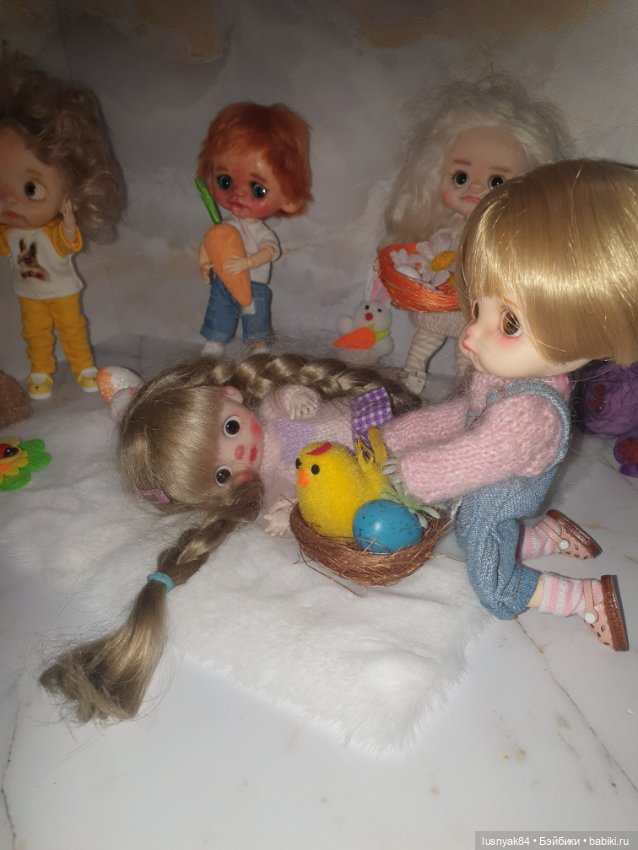 Со светлой Пасхой — Куклы и тела Obitsu 11 (Ob11): гибриды (фото 3)