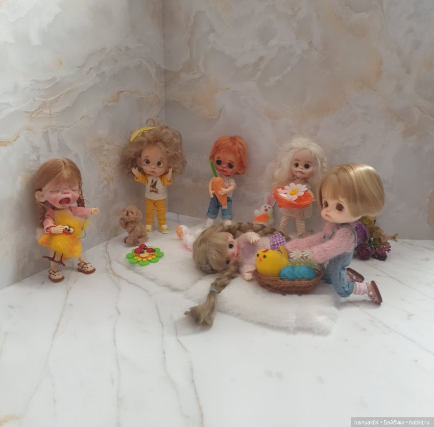 Со светлой Пасхой — Куклы и тела Obitsu 11 (Ob11): гибриды (фото 4)