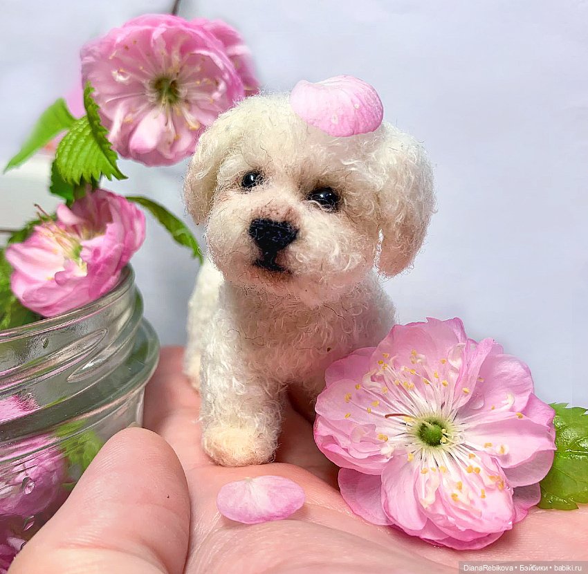 Мотичка и цветочки — Авторские мишки Тедди и друзья: фото (фото 6)