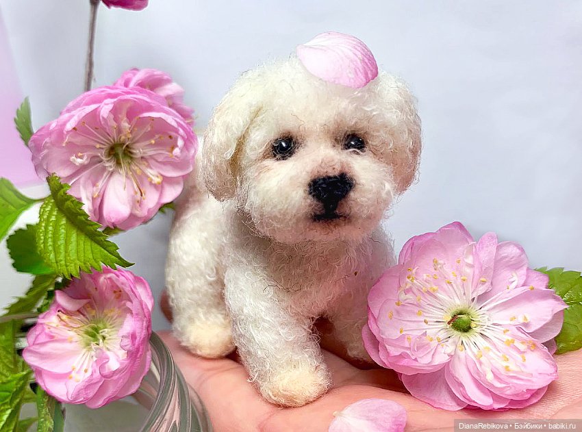 Мотичка и цветочки — Авторские мишки Тедди и друзья: фото (фото 7)