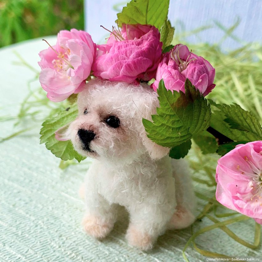 Мотичка и цветочки — Авторские мишки Тедди и друзья: фото (фото 4)