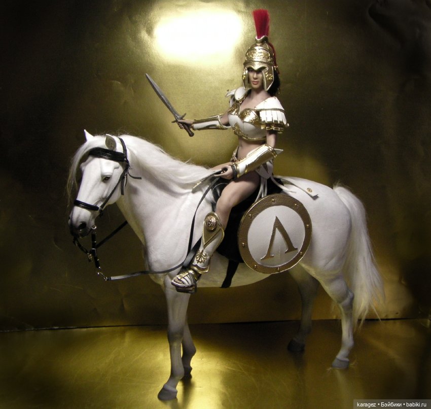 Куклы в доспехах верхом на конях (фото 3)