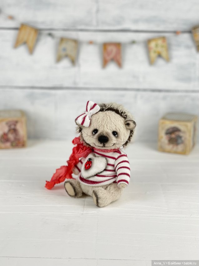 Тедди ёжик Лили — Авторские мишки Тедди и друзья: фото (фото 4)