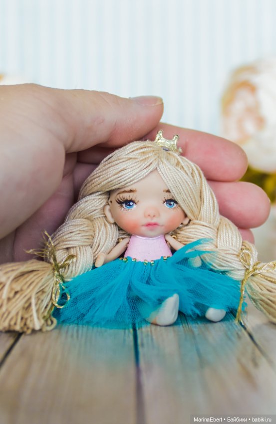 Маленькая куколка Герда — Авторские миниатюрные куклы: лепка (фото 7)