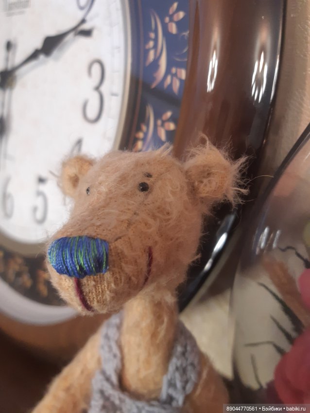 Мишка - шёлковый носик — Авторские мишки Тедди и друзья: фото (фото 5)