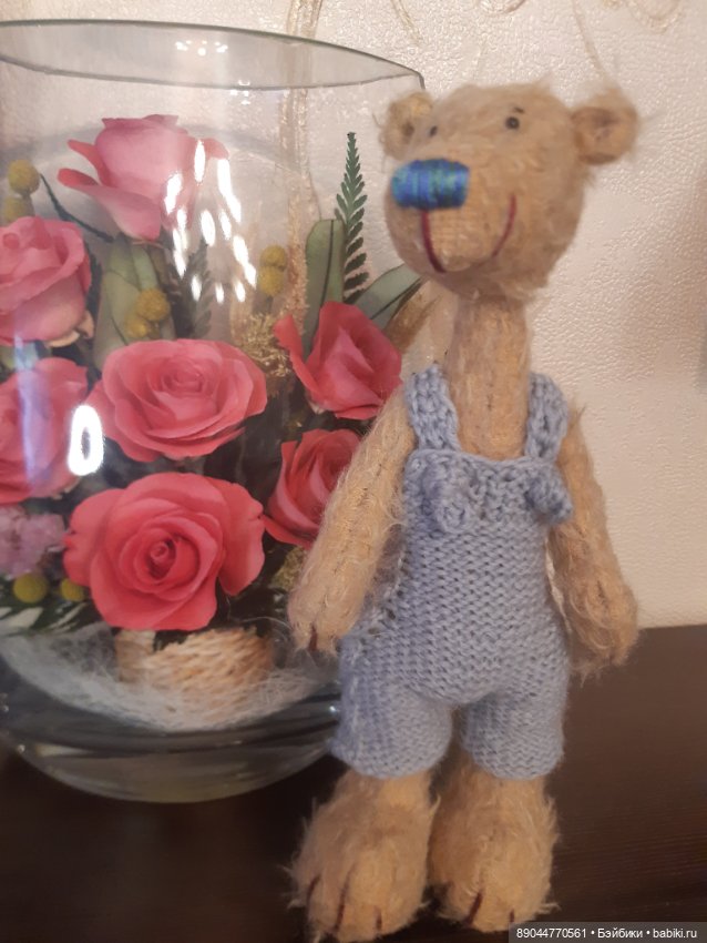 Мишка - шёлковый носик — Авторские мишки Тедди и друзья: фото