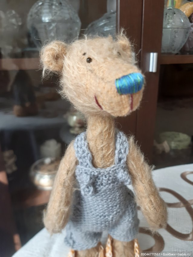 Мишка - шёлковый носик — Авторские мишки Тедди и друзья: фото (фото 4)