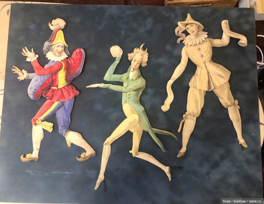 Артисты бумажного театра — Редкие антикварные куклы и реплики: воск