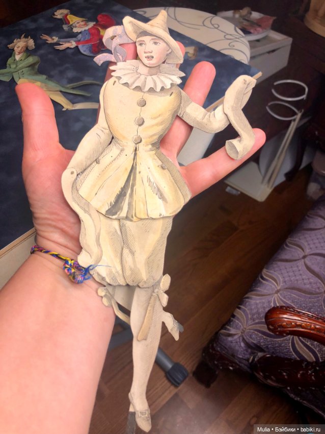 Артисты бумажного театра — Редкие антикварные куклы и реплики: воск (фото 8)