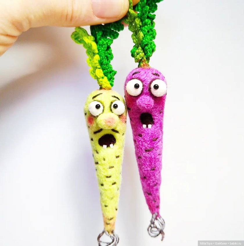 Витамины 😁🥕 — Валяные игрушки из шерсти: сухое валяние (фото 2)