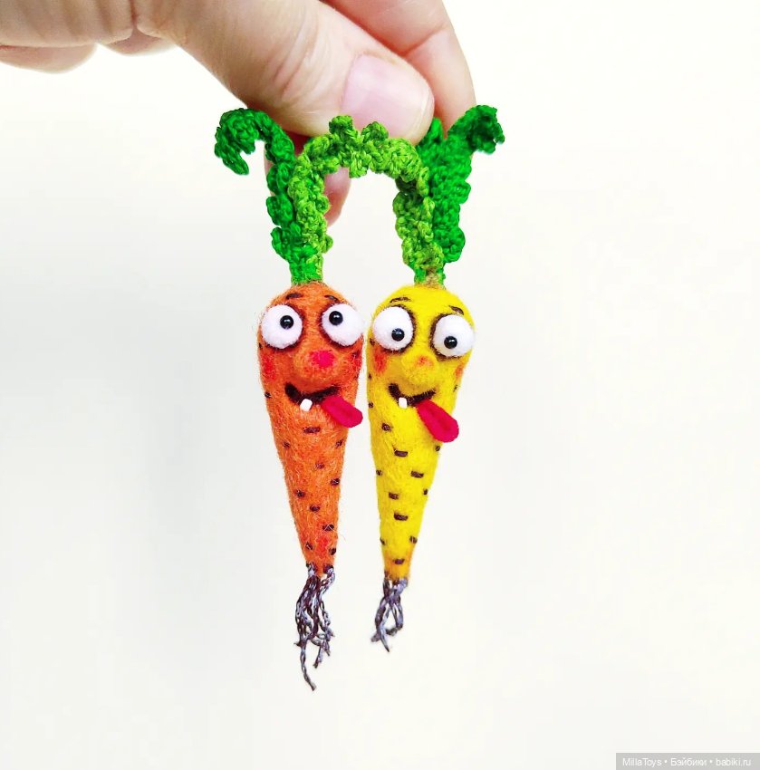 Витамины 😁🥕 — Валяные игрушки из шерсти: сухое валяние (фото 3)