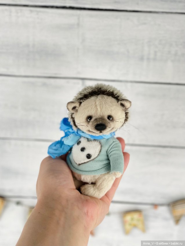 Тедди ёжик Лаки — Авторские мишки Тедди и друзья: фото (фото 3)