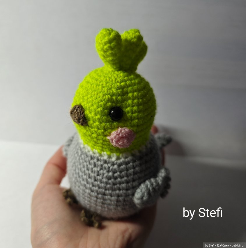 Птичка на скорую руку — Вязаные игрушки и амигуруми: крючком (фото 4)