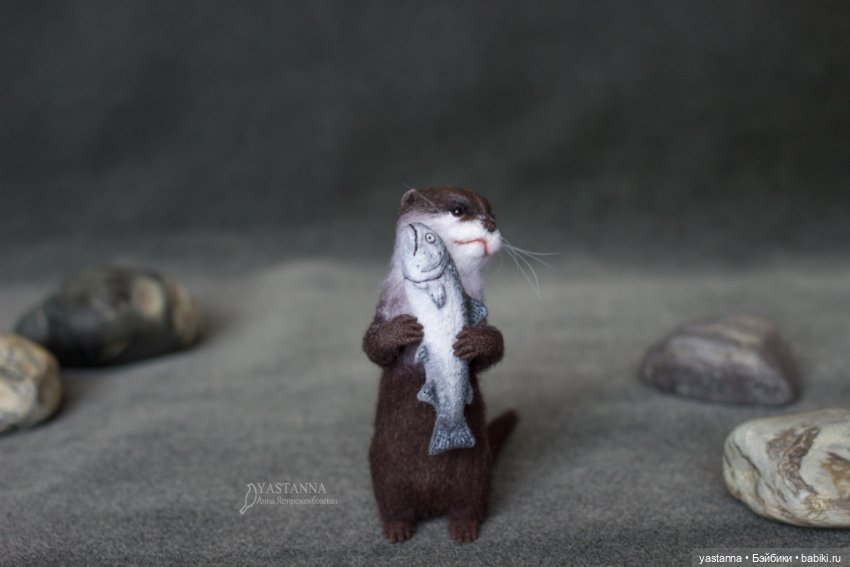 Выдрочка — Валяные игрушки из шерсти: сухое валяние
