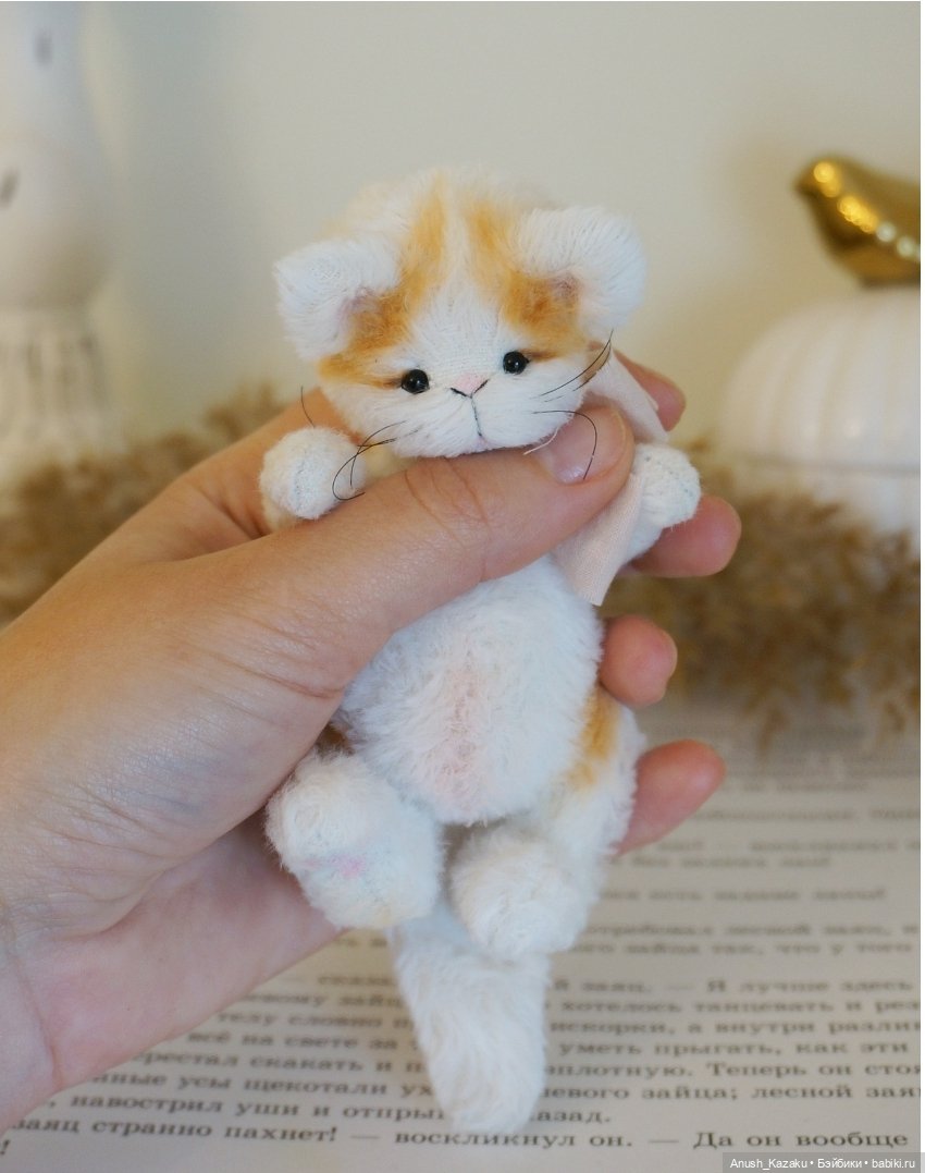 Котик Оливер 🧡 — Авторские мишки Тедди и друзья: фото (фото 2)