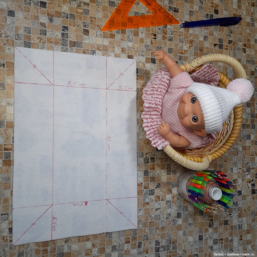МК от Таниты. Универсальная переноска для кукляшек (фото 4)