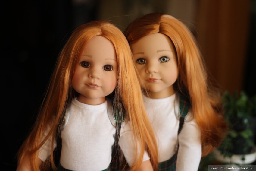 Не могу наиграться Сравниваем девчушек- рыжулек