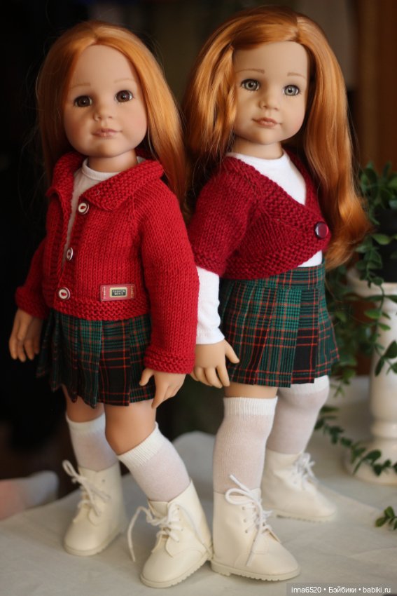 Не могу наиграться Сравниваем девчушек- рыжулек