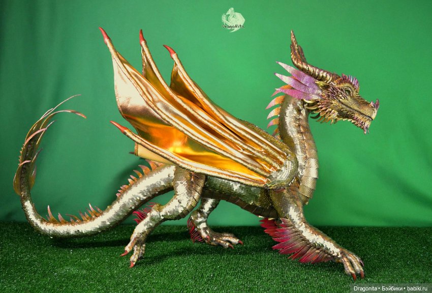 Золотой дракон Гилтиас — Авторские текстильные куклы: Вальдорфские