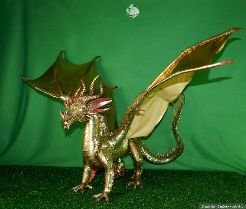 Золотой дракон Гилтиас — Авторские текстильные куклы: Вальдорфские