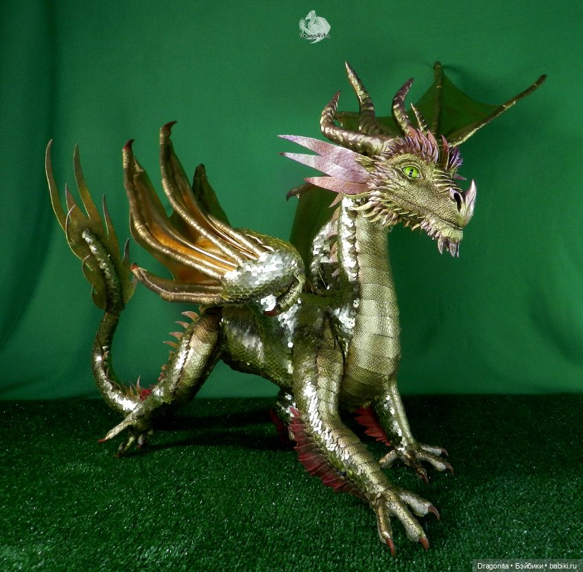 Золотой дракон Гилтиас — Авторские текстильные куклы: Вальдорфские